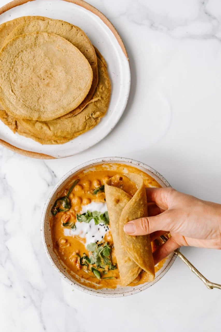 Red Lentil Dosas