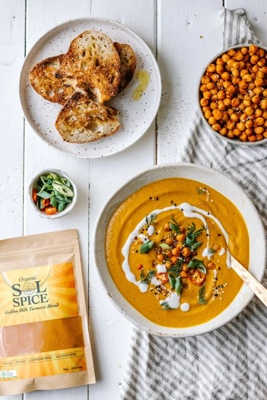 Turmeric Roasted Pumpkin Soup