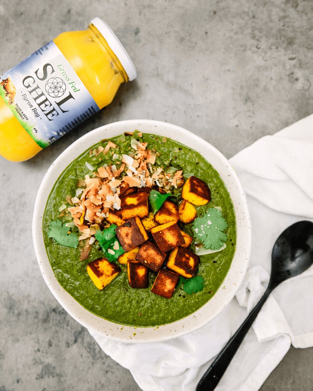 Zesty Silverbeet Curry With Golden Paneer