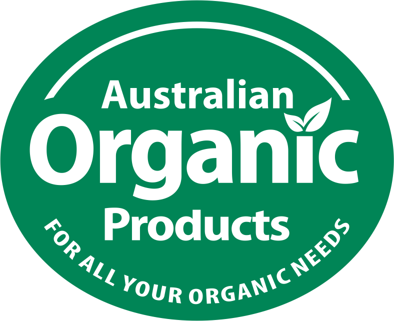 Australian Organic Products logo, stockist of Sol Organics ghee