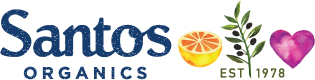Santos Organics logo, stockist of Sol Organics ghee